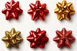 © ChaoticMind - Colorful gift bows arranged in a creative pattern for holiday decorations and special occasions