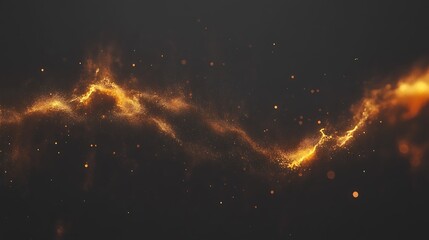 Poster - An abstract display of glowing particles against a dark backdrop