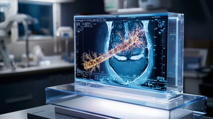 Poster - Innovative medical imaging tech digital displays in hospital labs for enhanced clinical health insights