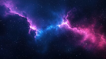 Wall Mural - stunning cosmic nebula with vibrant colors and starry background for space exploration and astronomy