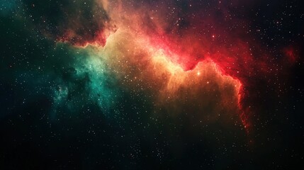 Wall Mural - stunning cosmic nebula with vibrant colors and stars in deep space, perfect for science and art proj