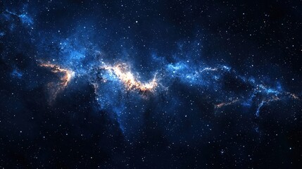 Wall Mural - stunning cosmic scene of deep space filled with bright stars and nebulae in a vast universe