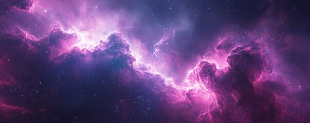 Wall Mural - majestic cosmic nebula with vibrant colors and stars in deep space, ideal for astrophotography and a