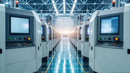 Poster - Advanced Machinery with Augmented Reality Data in Modern Factory
