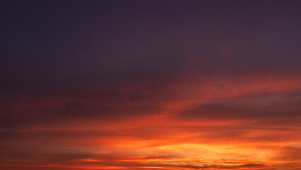 Wall Mural - red sky cloud in the evening after.sun dawn on twilight, dramatic fluffy storm sky cloud sunset, dus
