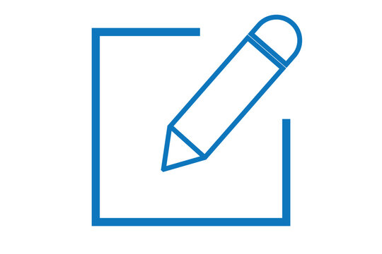 Edit icon vector isolated on white background. Pencil icon. sign up Icon vector. edit text