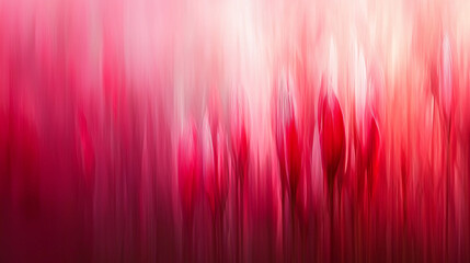 Poster - Abstract blurred pink and red background with vertical lines and subtle light variations shown