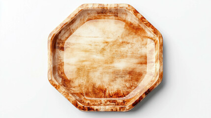 Aufkleber - Elegant octagonal ceramic plate for dining and home decor