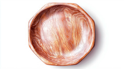 Aufkleber - Realistic empty pentagonal ceramic plate for kitchen and dining decor