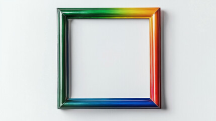 Poster - Colorful gradient frame in puzzle piece shape for creative design projects