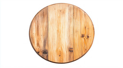 Aufkleber - Realistic wooden coaster design for kitchen decor and beverage placement