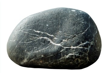 Poster - Unique textured rock with distinct white veins found in natural landscape
