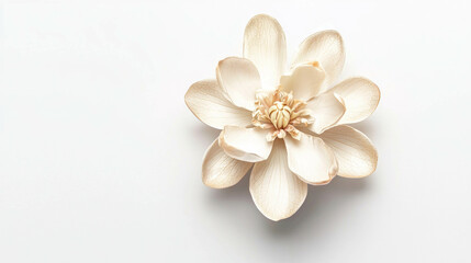 Poster - Realistic magnolia blossom on dark background for elegant floral design