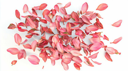 Poster - Realistic magnolia petals falling gently for floral decor and creative design