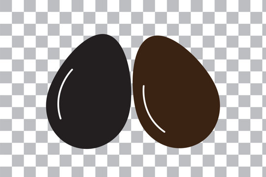 Easter Egg vector Icon. Flat style egg icon set. Vector illustration.