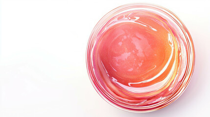 Poster - Fresh red onion rings on a white plate for culinary presentation and food art
