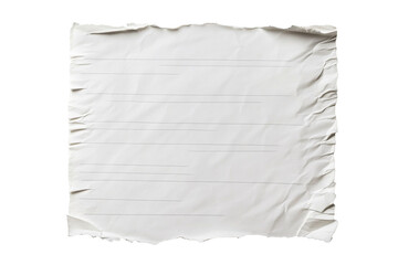 Canvas Print - torn paper sheet with blank lines for writing notes or messages
