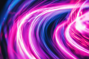 Poster - Abstract background with swirling lines of vibrant pink purple and blue creating a dynamic effect