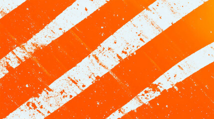 Poster - Vibrant orange grunge texture with chaotic contrast for artistic design