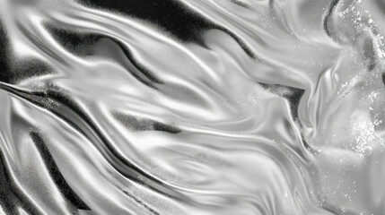 Poster - Abstract grunge silver texture with chaotic contrast overlay for artistic design