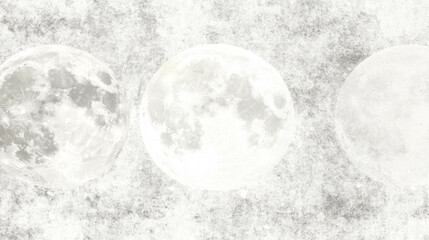 Poster - Mystical moon phases with textured background for artistic design