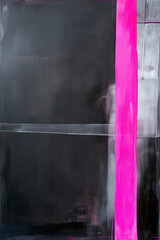 Poster - Bold, colorful abstract artwork with striking contrasts and modern brush strokes