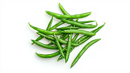 Poster - Fresh green sword bean salad concept for culinary presentation and healthy diet