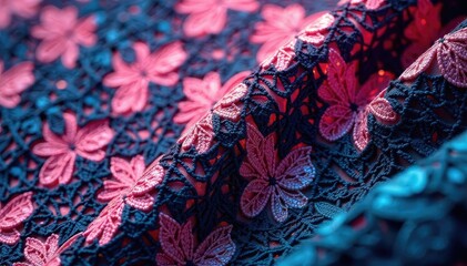 Geometric pattern lace fabric, stylish mesh weave , stylish, fashion, elegant