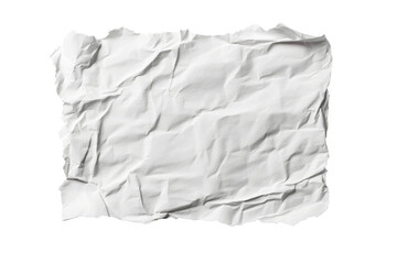 Canvas Print - crumpled paper texture on a transparent background for design use