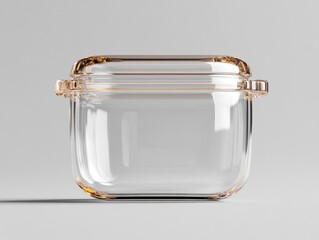 Poster - Minimalist Clear Stackable Storage Solution Sustainable Transparent Container with Modern Ergonomic Design for Home Organization and Efficient Living Spaces