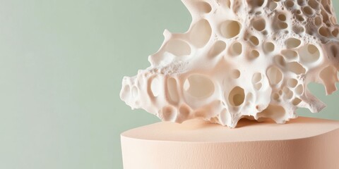 Poster - Minimalist Bone Health Visualization Pioneering Osteoporosis Research Through Advanced Anatomical Modeling and Wellness Innovation for Aging Population