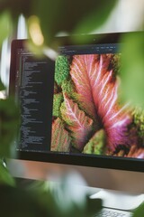 Aufkleber - Digital Design Sanctuary Vibrant Botanical Content Curation for Modern Creative Professionals - AI-Enhanced Visual Asset Discovery and Sustainable Workspace Inspiration