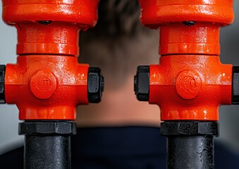 Aufkleber - Smart Home Water Management Vibrant Industrial IoT Leak Detection Sensors Revolutionizing Home Safety with High-Performance Precision Monitoring Technology