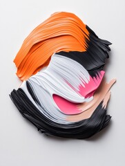 Aufkleber - Fluid Dynamic Color Flow Expressive Abstract Acrylic Paint Brushstroke Art Exploring Minimalist Design Trends in Contemporary Visual Communication
