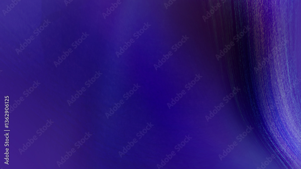 Abstract blue background with smooth shapes and dark vignette border ...
