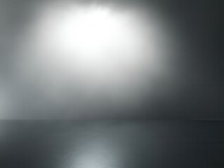 Poster - Abstract gray gradient background with light spot for product display and elegant studio backdrop for design and photography