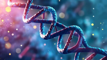 Poster - Colorful Representation of Dna Molecules in a Stunning Backdrop Generative AI