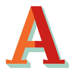 Poster - an artistic view of the capital letter 