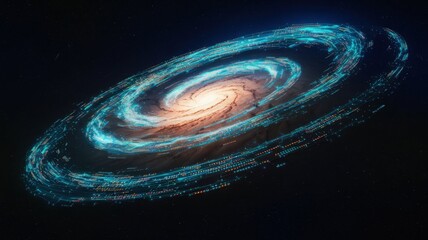 Poster - Cosmic Dance: A breathtaking view of a spiral galaxy, showcasing swirling arms of stars and nebulae, a stunning visual representation of the vastness of the cosmos.