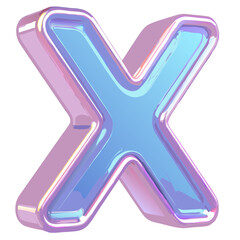 Poster - a three-dimensional letter 