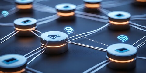 Poster - Advanced Network Technology Wireless Connection Global Network Data Servers