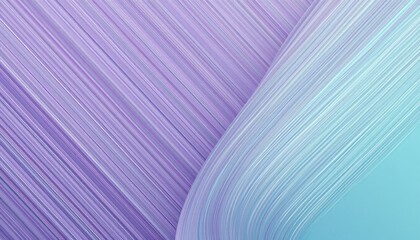 Poster - Dynamic abstract waves of lavender and teal digital artwork contemporary minimalist design fluid environment aesthetic viewpoint
