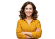 © PP Creative - A confident middle-aged businesswoman with her arms crossed isolated on transparent background