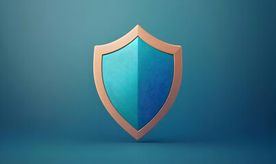 Poster - Virtual Shield Symbol Representing Cybersecurity and Transparency