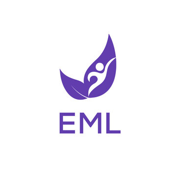 EML creative minimalist letter logo.