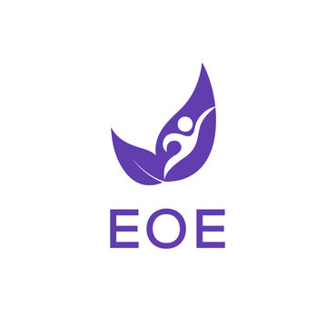 EOE creative minimalist letter logo.