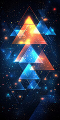 Wall Mural - a trendy vector phone background designed for mobile devices with modern graphics.
