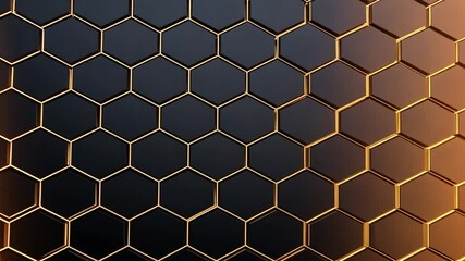 Poster - Luxurious Honeycomb Pattern Wallpaper Design for Elegant Packaging Generative AI