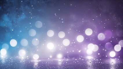 Poster - magical display of glowing orbs with colorful background creates a dreamy ambiance at night