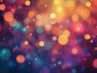© Digital Sensei - Orange and pink bokeh particles scattered across dreamy dark background